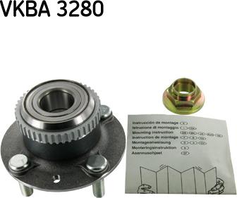 SKF VKBA 3280 - Комплект підшипника маточини колеса autocars.com.ua