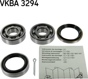 SKF VKBA 3294 - Комплект підшипника маточини колеса autocars.com.ua
