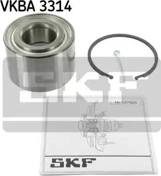 SKF VKBA 3314 - Комплект підшипника маточини колеса autocars.com.ua