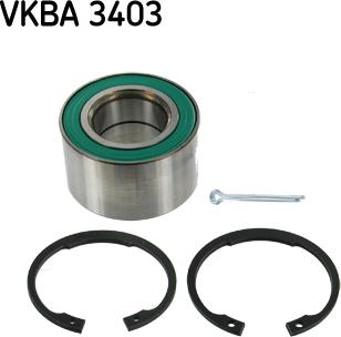 SKF VKBA 3403 - Комплект подшипника ступицы колеса autodnr.net