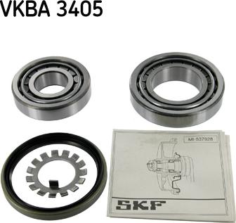 SKF VKBA 3405 - Комплект підшипника маточини колеса autocars.com.ua