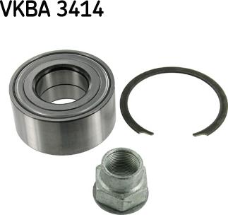 SKF VKBA 3414 - Комплект підшипника маточини колеса autocars.com.ua