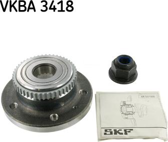 SKF VKBA 3418 - Комплект подшипника ступицы колеса avtokuzovplus.com.ua