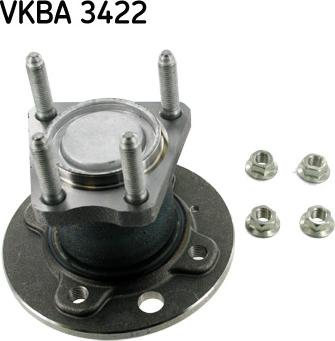 SKF VKBA 3422 - Ступица колеса, поворотный кулак autodnr.net