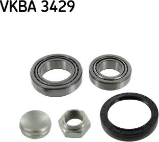 SKF VKBA 3429 - Комплект підшипника маточини колеса autocars.com.ua