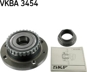 SKF VKBA 3454 - Ступица колеса, поворотный кулак avtokuzovplus.com.ua