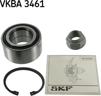 SKF VKBA 3461 - Комплект підшипника маточини колеса autocars.com.ua