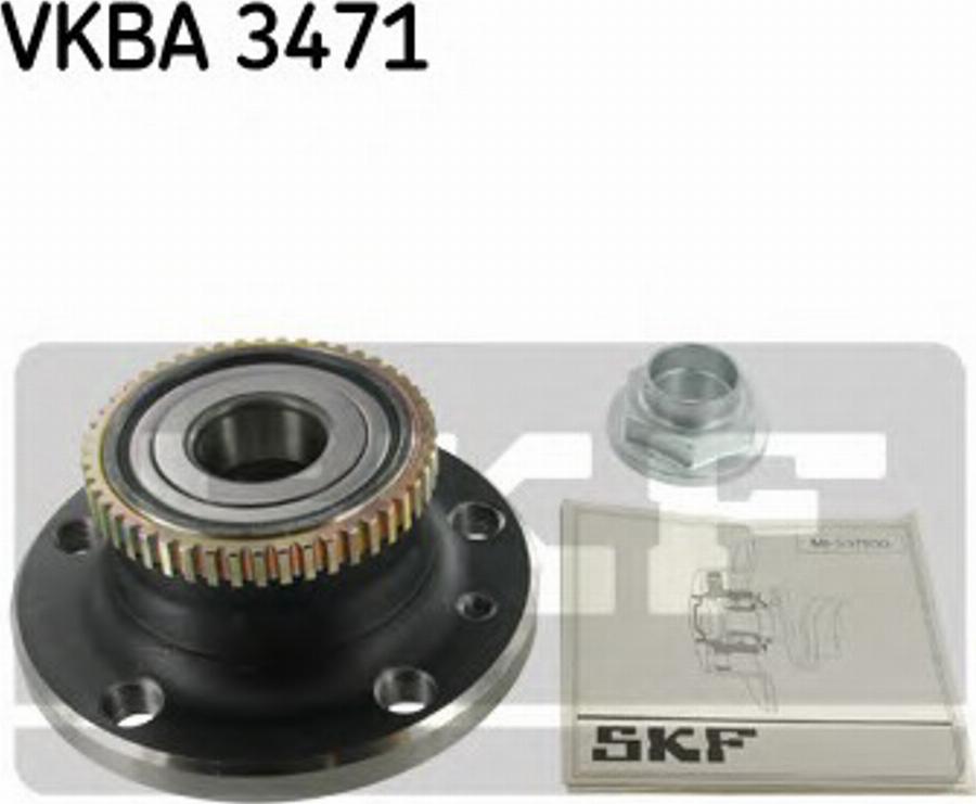 SKF VKBA 3471 - Ступица колеса, поворотный кулак avtokuzovplus.com.ua