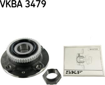 SKF VKBA 3479 - Комплект підшипника маточини колеса autocars.com.ua