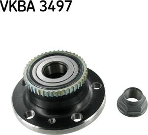 SKF VKBA 3497 - Комплект підшипника маточини колеса autocars.com.ua