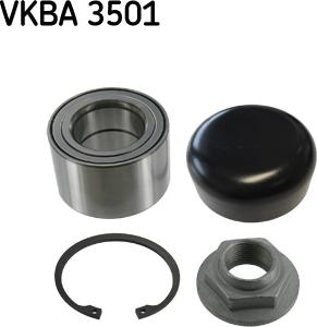 SKF VKBA 3501 - Комплект підшипника маточини колеса autocars.com.ua