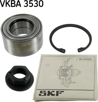 SKF VKBA 3530 - Комплект подшипника ступицы колеса autodnr.net