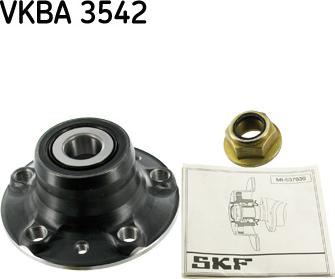 SKF VKBA 3542 - Комплект підшипника маточини колеса autocars.com.ua