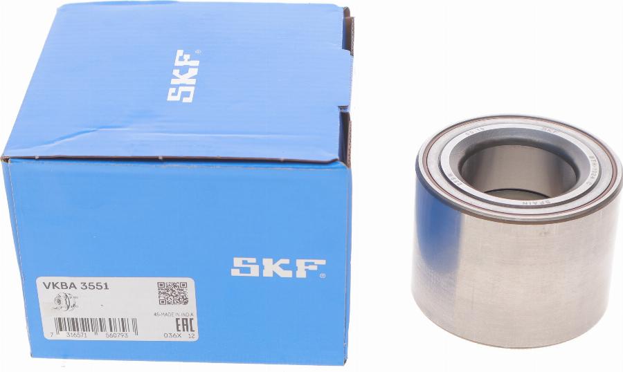 SKF VKBA 3551 - Комплект подшипника ступицы колеса avtokuzovplus.com.ua