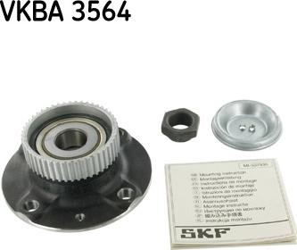 SKF VKBA 3564 - Комплект подшипника ступицы колеса avtokuzovplus.com.ua