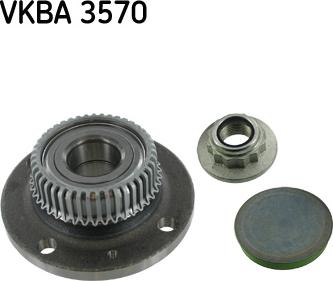 SKF VKBA 3570 - Комплект подшипника ступицы колеса autodnr.net