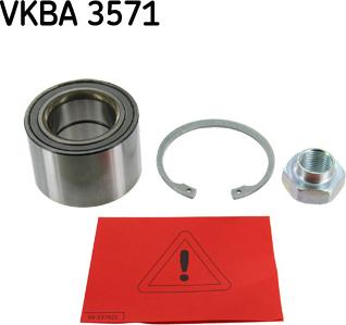 SKF VKBA 3571 - Комплект підшипника маточини колеса autocars.com.ua