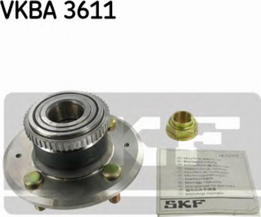 SKF VKBA3611 - Ступица колеса, поворотный кулак avtokuzovplus.com.ua