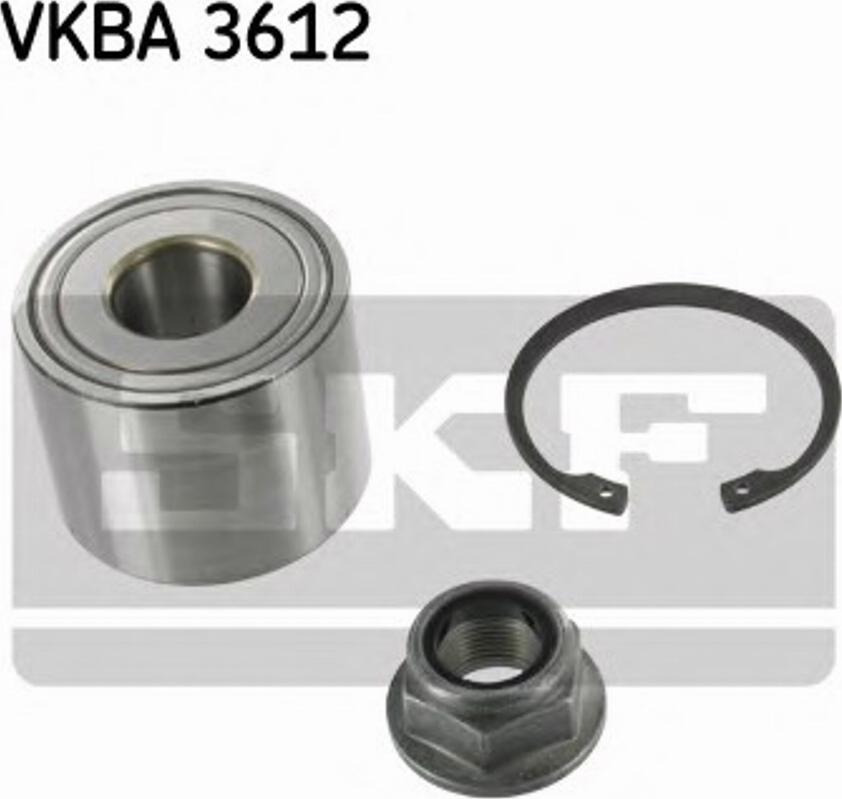 SKF VKBA 3612 - Комплект підшипника маточини колеса autocars.com.ua