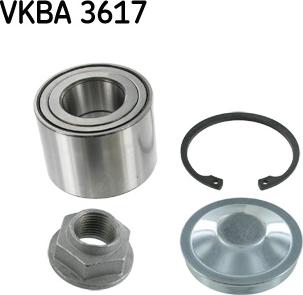 SKF VKBA 3617 - Комплект підшипника маточини колеса autocars.com.ua