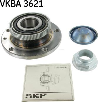 SKF VKBA 3621 - Комплект подшипника ступицы колеса avtokuzovplus.com.ua