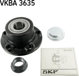 SKF VKBA 3635 - Комплект підшипника маточини колеса autocars.com.ua