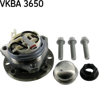 SKF VKBA 3650 - Комплект підшипника маточини колеса autocars.com.ua