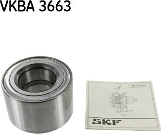 SKF VKBA 3663 - Комплект подшипника ступицы колеса avtokuzovplus.com.ua
