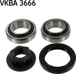 SKF VKBA 3666 - Комплект підшипника маточини колеса autocars.com.ua