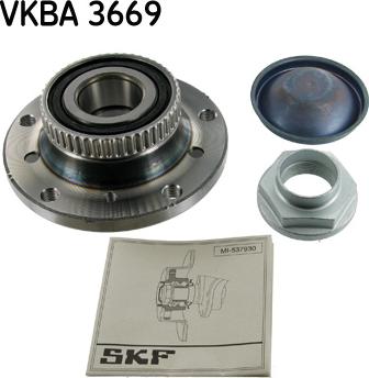 SKF VKBA 3669 - Комплект підшипника маточини колеса autocars.com.ua