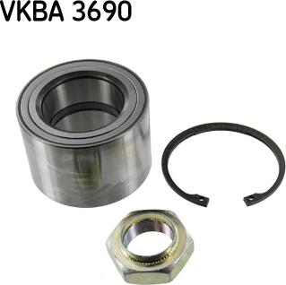 SKF VKBA 3690 - Комплект підшипника маточини колеса autocars.com.ua
