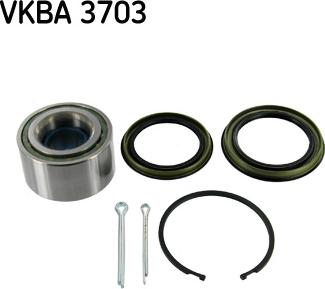 SKF VKBA 3703 - Комплект подшипника ступицы колеса autodnr.net