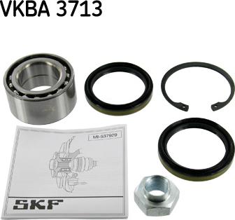 SKF VKBA 3713 - Комплект підшипника маточини колеса autocars.com.ua