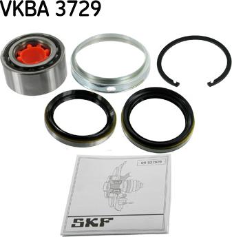 SKF VKBA 3729 - Комплект подшипника ступицы колеса autodnr.net