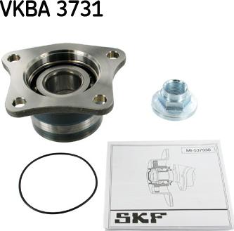 SKF VKBA 3731 - Комплект підшипника маточини колеса autocars.com.ua