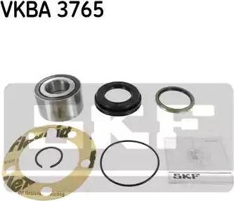 SKF VKBA 3765 - Комплект підшипника маточини колеса autocars.com.ua