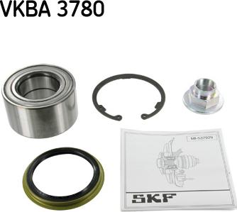 SKF VKBA 3780 - Комплект підшипника маточини колеса autocars.com.ua