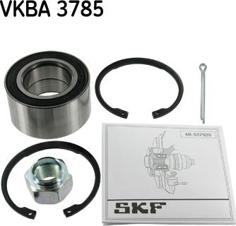 SKF VKBA 3785 - Комплект підшипника маточини колеса autocars.com.ua