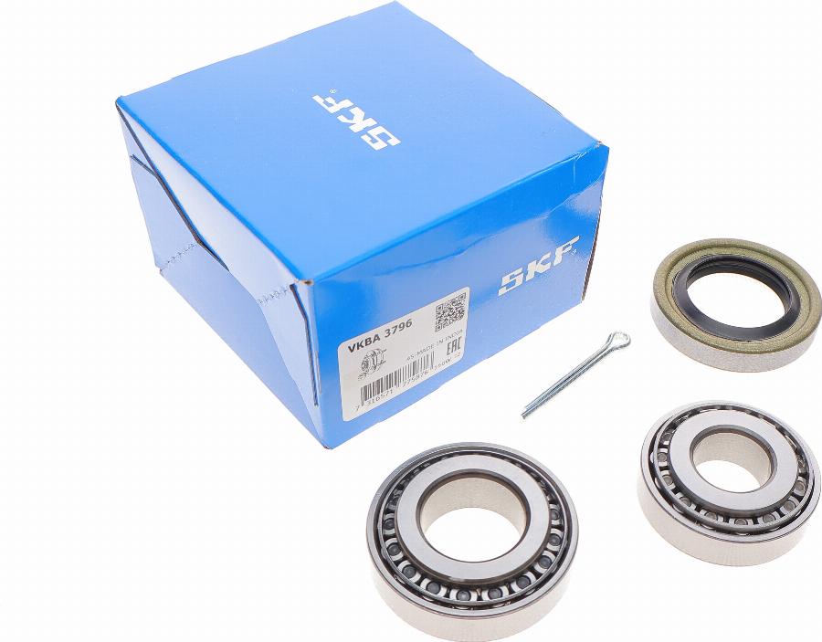 SKF VKBA 3796 - Комплект подшипника ступицы колеса avtokuzovplus.com.ua