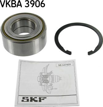 SKF VKBA 3906 - Комплект підшипника маточини колеса autocars.com.ua