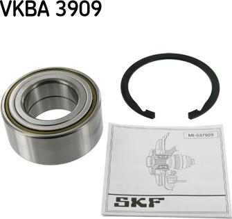 SKF VKBA 3909 - Комплект подшипника ступицы колеса autodnr.net