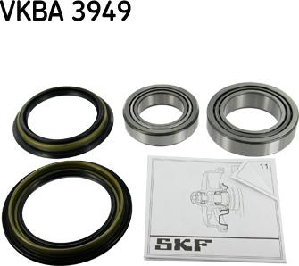 SKF VKBA 3949 - Комплект подшипника ступицы колеса autodnr.net