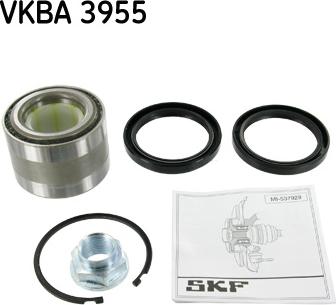 SKF VKBA 3955 - Комплект підшипника маточини колеса autocars.com.ua