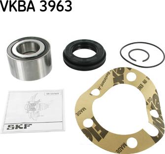 SKF VKBA 3963 - Комплект підшипника маточини колеса autocars.com.ua