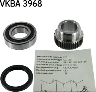 SKF VKBA 3968 - Комплект подшипника ступицы колеса avtokuzovplus.com.ua