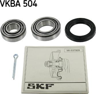 SKF VKBA 504 - Комплект підшипника маточини колеса autocars.com.ua