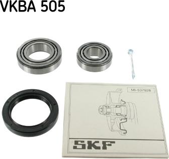 SKF VKBA 505 - Комплект підшипника маточини колеса autocars.com.ua