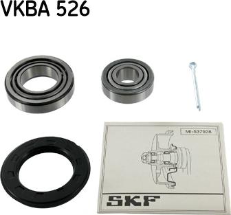 SKF VKBA 526 - Комплект підшипника маточини колеса autocars.com.ua