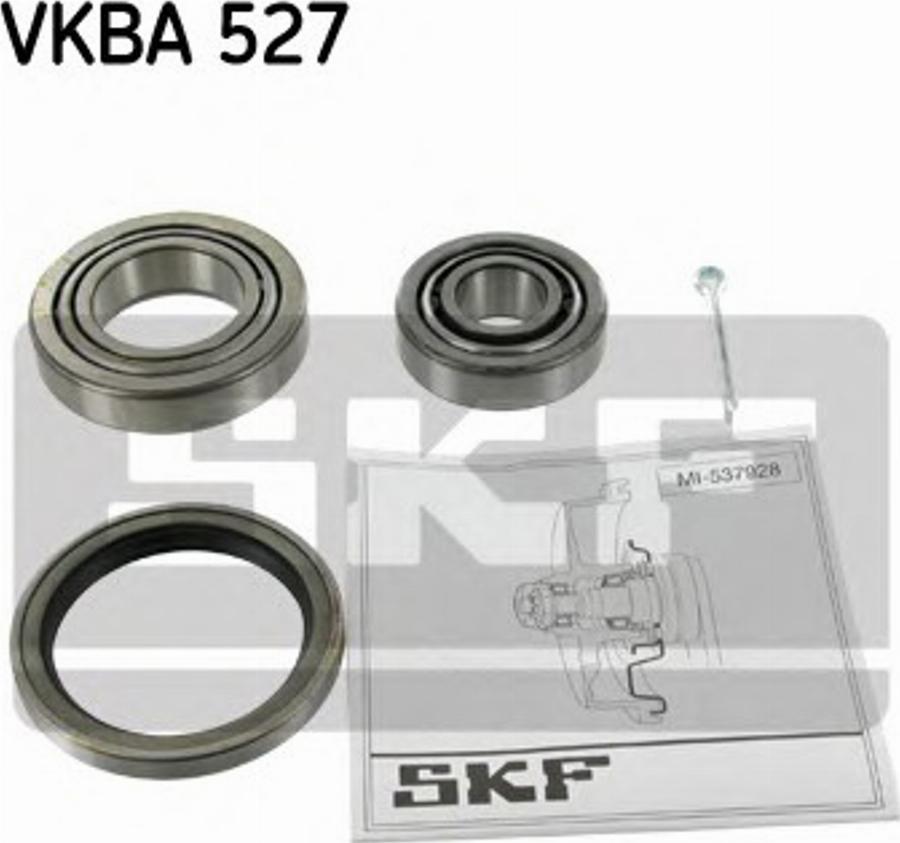 SKF VKBA 527 - Комплект підшипника маточини колеса autocars.com.ua