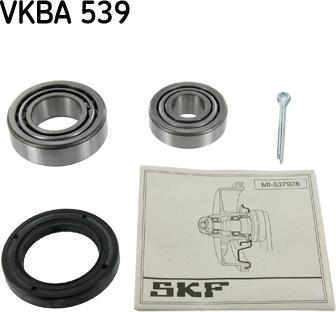 SKF VKBA 539 - Комплект підшипника маточини колеса autocars.com.ua